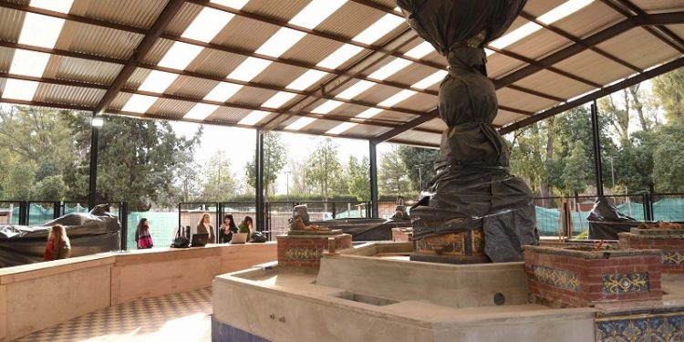 La intendenta recorrió las obras de revitalización del Parque Independencia