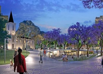 Plaza Houssay: hacen bares y restaurantes donde había un estacionamiento subterráneo