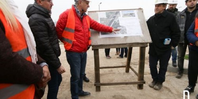 Grindetti y Moccia recorrieron una obra conjunta