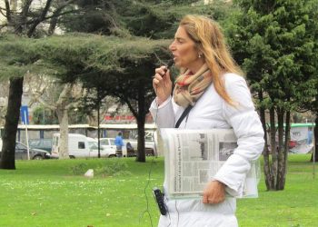 La reinauguración de la fuente de la Plaza Rocha de Mar del Plata – Entrevista a Costanza Addiechi