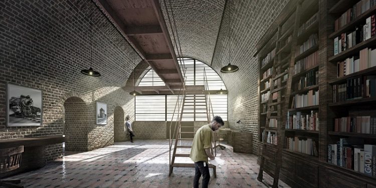 Artes y oficios junto las vías del ferrocarril en Barracas