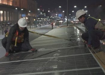 Paneles solares en Retiro
