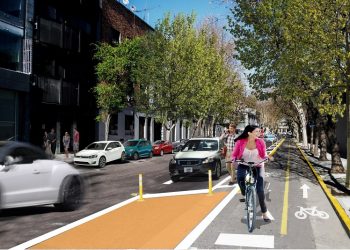 Construyen la primera ciclovía junto a la que se podrá estacionar: ganarán hasta 6 espacios por cuadra