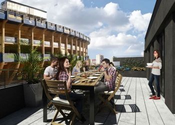 Construyen un edificio de departamentos con amenities pegado a La Bombonera