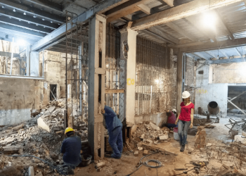 Apuntalan El Molino para evitar riesgos de derrumbes en áreas del histórico edificio