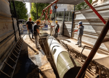 Con la técnica del stent, continúa la renovación de los caños del radio antiguo