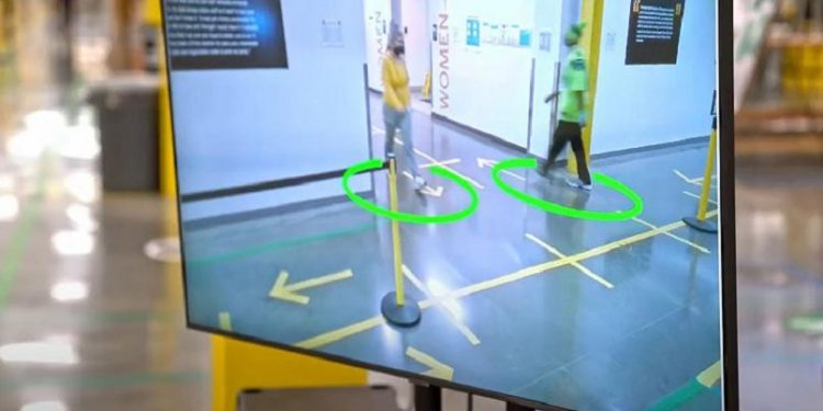 Amazon crea una tecnología para el distanciamiento en el trabajo