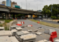 Paseo del Bajo: el ingreso desde el sur porteño es un circuito de obstáculos porque la pandemia frenó una obra clave