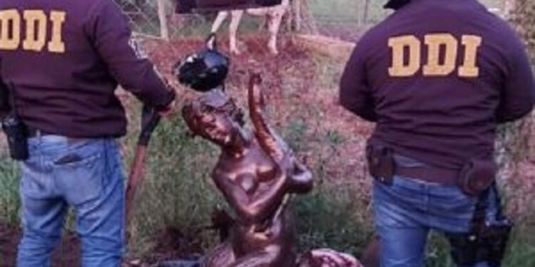 Hallan la escultura robada y descubren otras obras de alto valor patrimonial