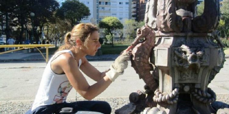 Afirman que “con el cuidado del patrimonio escultórico de Mar del Plata marcamos una línea en Argentina”