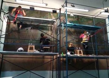 Restauran murales de Quinquela Martín en escuela de La Boca