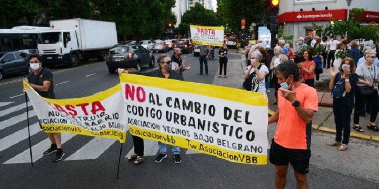 Los vecinos del Bajo Belgrano en pie de guerra