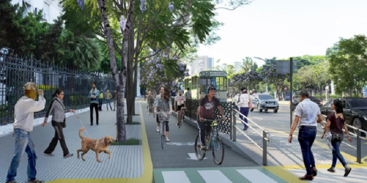 La Avenida del Libertador será la primera “calle compartida” en CABA