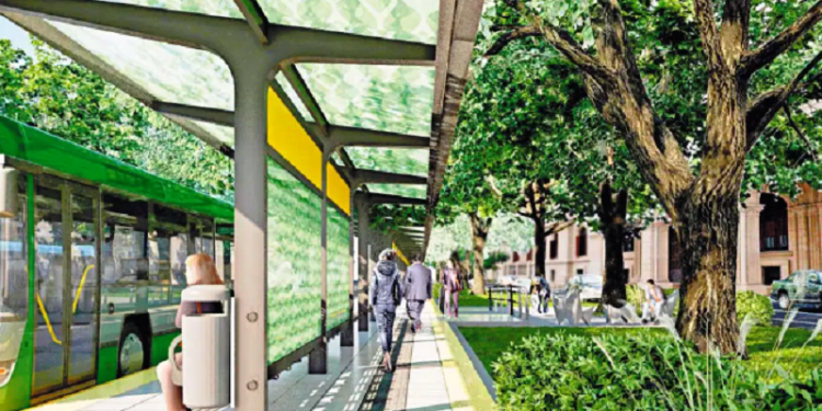 Avanzan las obras para extender el Metrobus del Bajo en el sur porteño