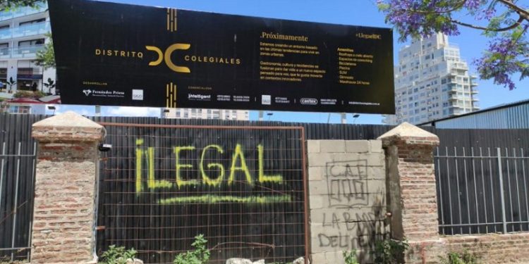 Construirán un edificio de siete pisos en pulmón de manzana de Colegiales