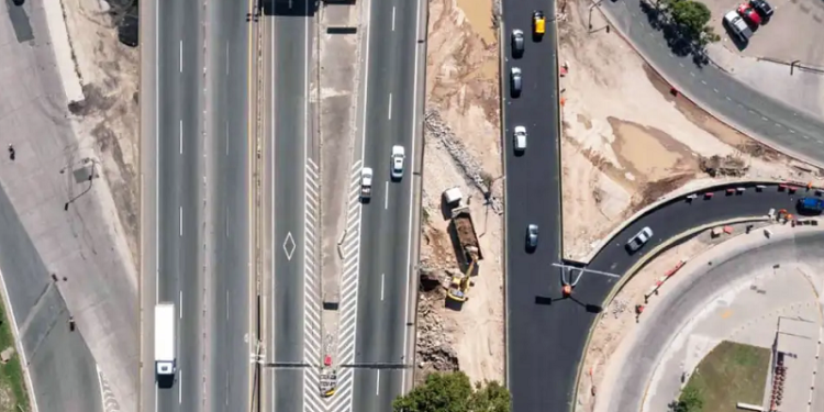 Avanzan las obras en los accesos y salidas en la zona sur de la Ciudad