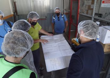 Operativo de fiscalización de ACUMAR en Pompeya