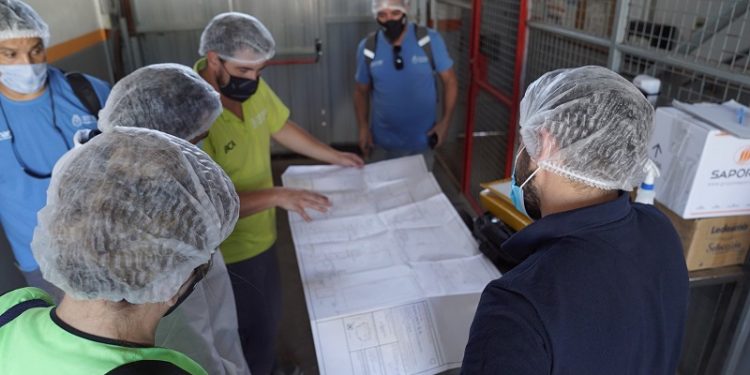 Operativo de fiscalización de ACUMAR en Pompeya