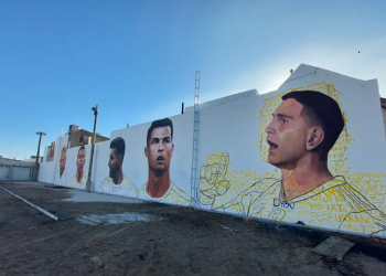 Dibu Martínez ya tiene su mural en Mar del Plata