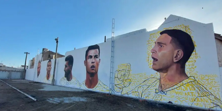 Dibu Martínez ya tiene su mural en Mar del Plata