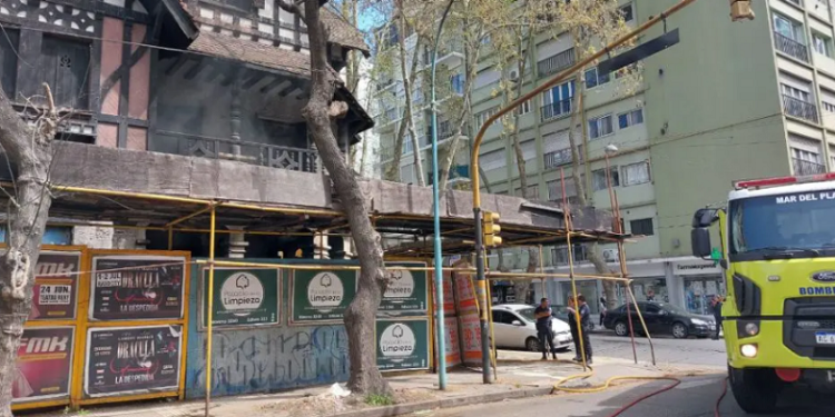 Sofocaron un incendio en un histórico chalet de Mar del Plata