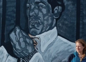 Recuperan en Parque Patricios un mural de Ringo Bonavena