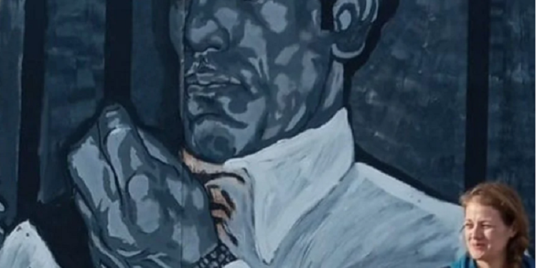 Recuperan en Parque Patricios un mural de Ringo Bonavena