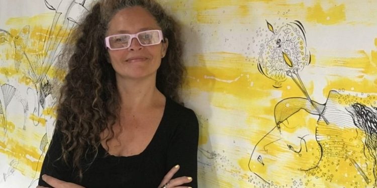 La artista rosarina Laura Capdevilla expone sus pinturas en Buenos Aires
