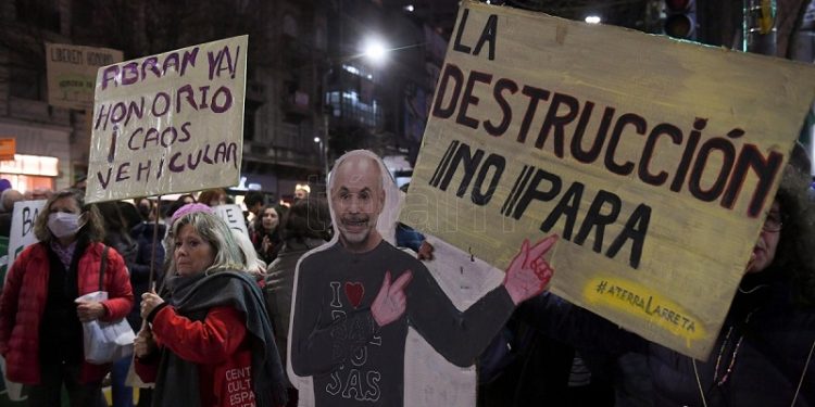 Movilizaciones contra las políticas urbanas del Gobierno de Larreta