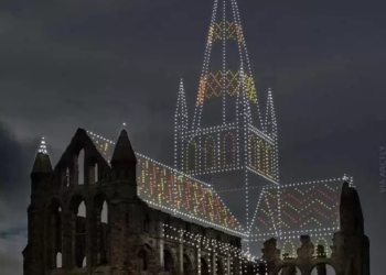 Completan con drones arquitectura antigua destruida