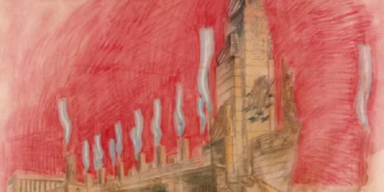 Los bocetos de Ángel Guido: el Monumento antes de nacer