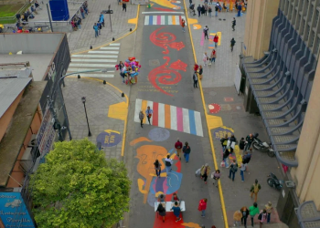 El mural más grande de la Ciudad está en el Abasto