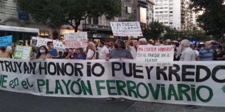 Suspendieron la obra del Parque Lineal de Caballito