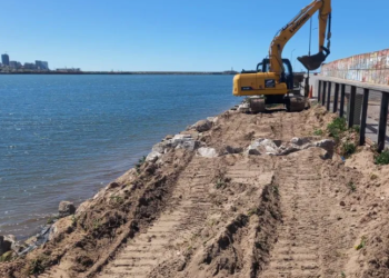 Ejecutan obra en Escollera Sur