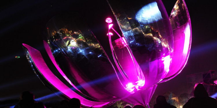 Floralis genérica: solo funciona “a mano”