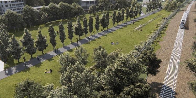 Nuevo parque en viejos terrenos ferroviarios de Colegiales