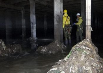 Operativo para limpiar el arroyo Maldonado