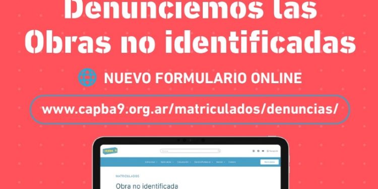 Crean un Registro para denunciar las obras no identificadas