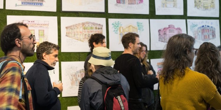 Muestra serigráfica sobre edificios patrimoniales porteños